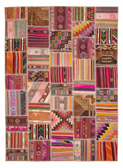 Tapis patchwork 216x300cm - Tapis en laine