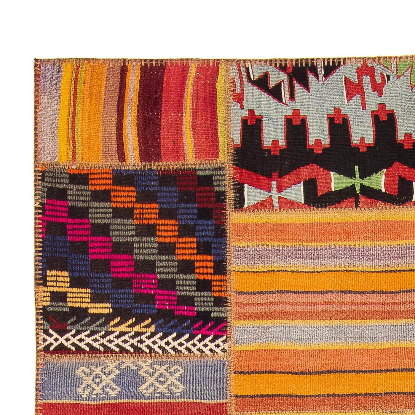 Patchwork Teppich 239x169cm - Orientteppich