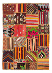 Tapis patchwork - 236 x 169 cm - multicolore