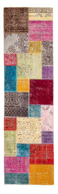 Patchwork Teppich 300 x 85 cm