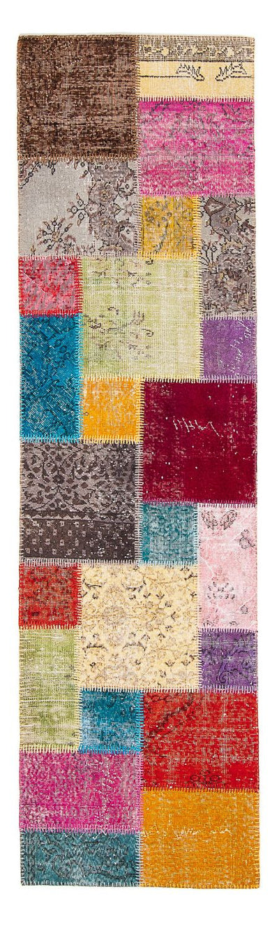 Tapis patchwork 85x300cm - Tapis en laine