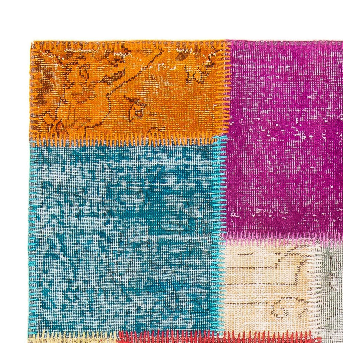 Patchwork Teppich 123x185cm - Orientteppich