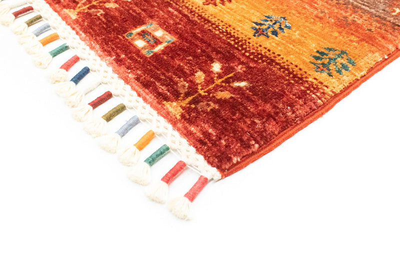 Gabbeh Teppich - Loribaft Indus 200 x 150 cm - mehrfarbig