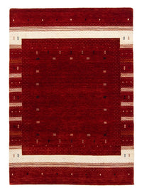 Tapis Gabbeh - Loribaft Persan - 203 x 141 cm - rouge