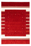 Loribaft Teppich Perser 203x296cm - Wollteppich - rot - Rechteckig / Rot / 203 x 296 cm Rechteckig