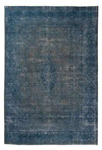 Tappeto vintage - 386 x 290 cm - blu scuro