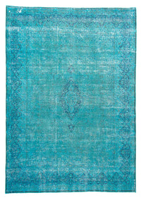 Tapis vintage - 395 x 295 cm - bleu