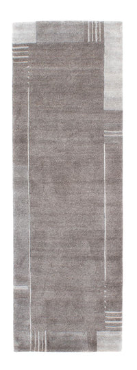 Tapis de couloir Tapis Népalais - 250 x 80 cm - gris