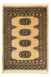 Tapis afghan - Boukhara - 91 x 65 cm - marron clair