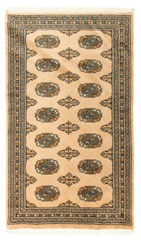 Tapis afghan - Boukhara - 130 x 77 cm - beige