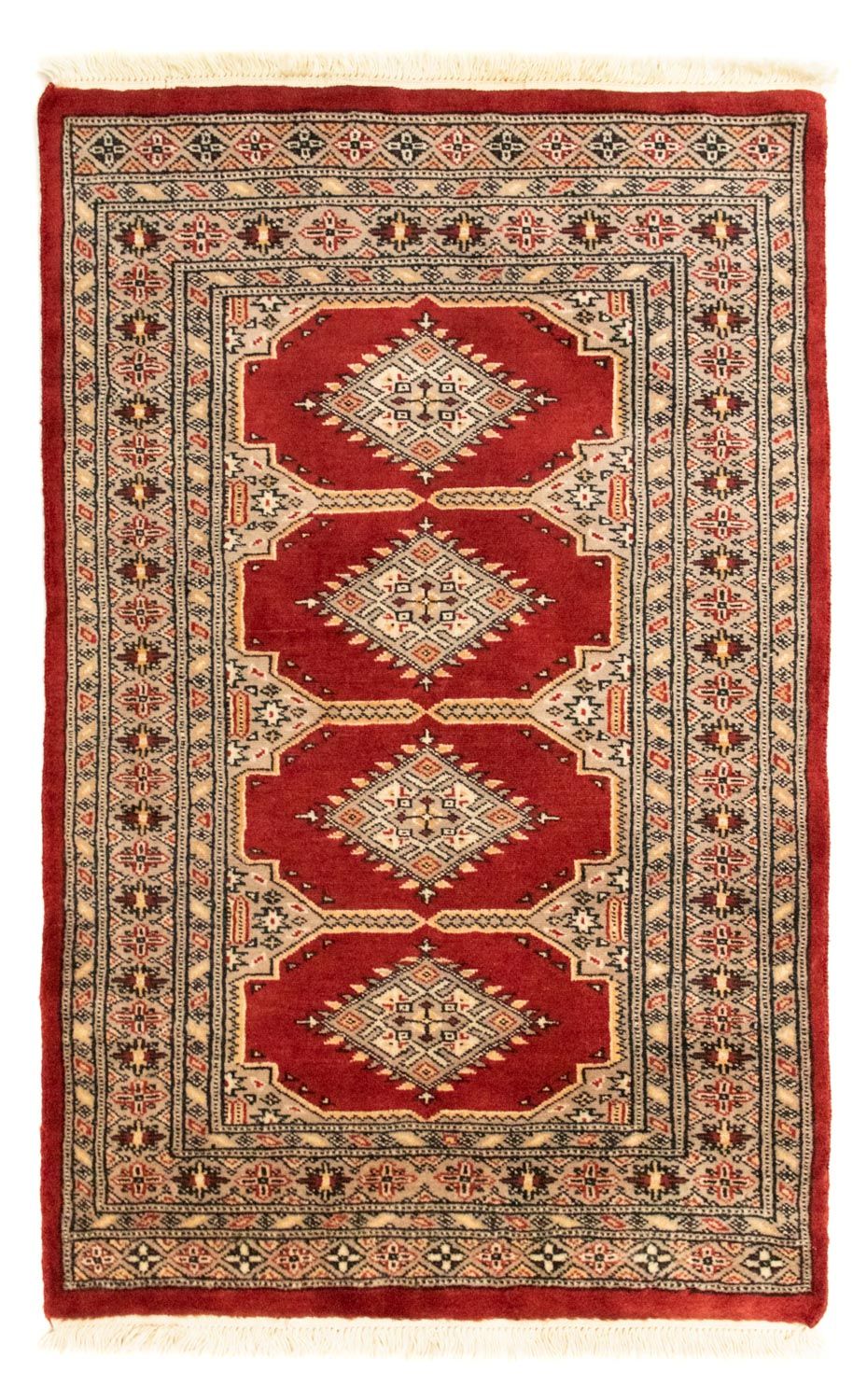 Afghan Teppich - Buchara 123 x 78 cm - rot