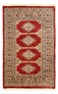 Tapis afghan - Boukhara - 123 x 78 cm - rouge