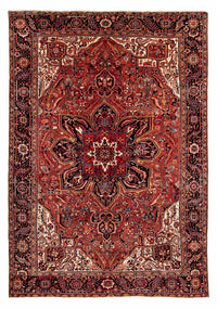 Tapis persan - Nomadic - 402 x 300 cm - rouge foncé