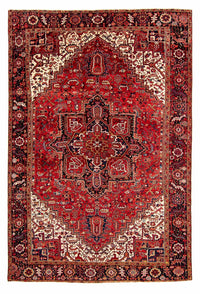 Tapis persan - Nomadic - 384 x 280 cm - rouge foncé