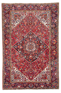 Tapis persan - Nomadic - 344 x 240 cm - rouge clair