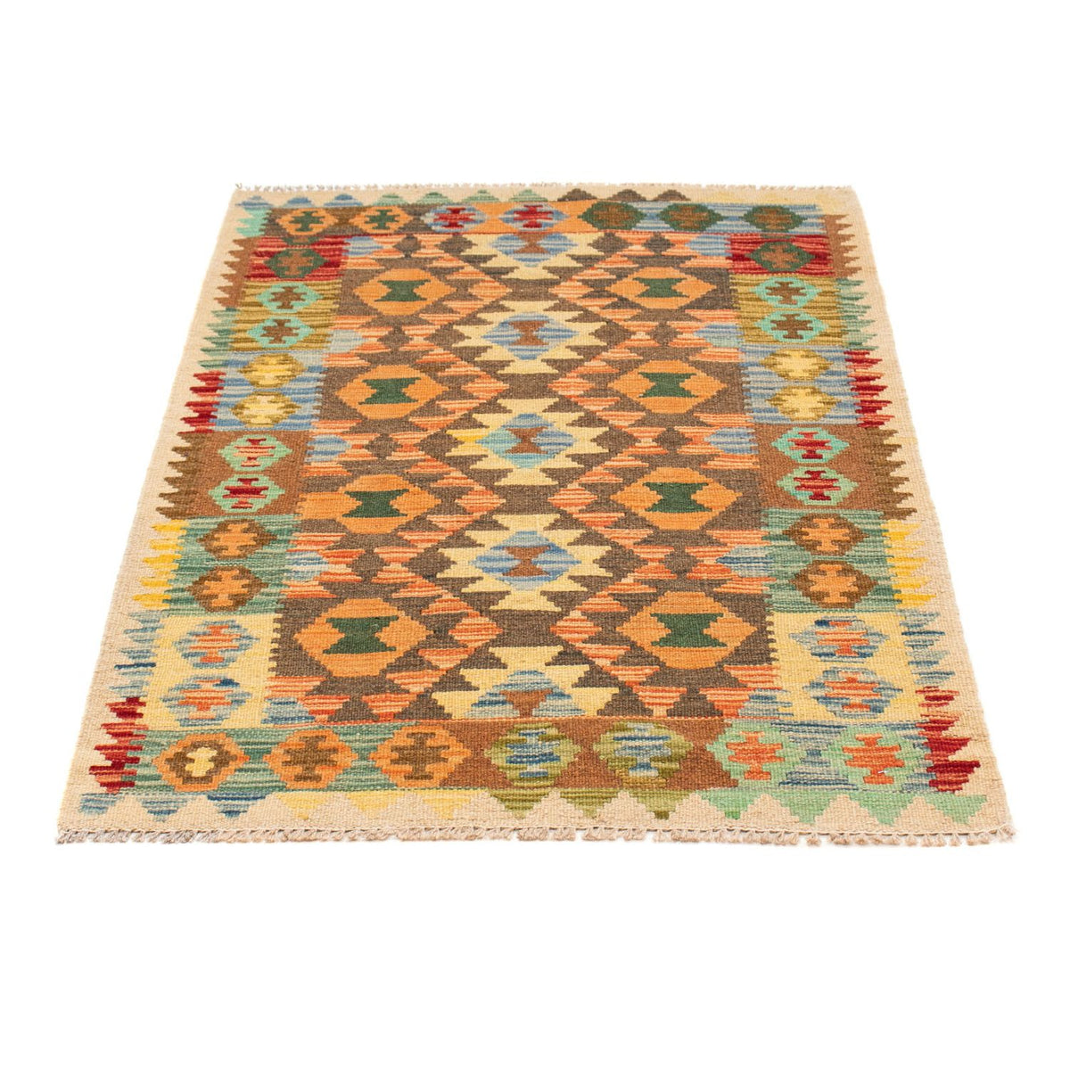 Tapis Kelim - Splash - 125 x 80 cm - multicolore