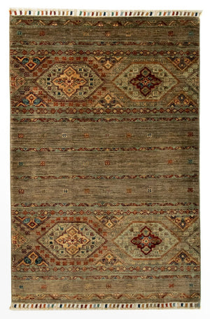 Ziegler Teppich - Modern 123 x 82 cm - dunkelbraun