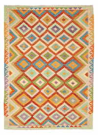 Tapis Kelim - Splash - 241 x 171 cm - multicolore