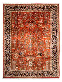 Tapis persan - Keshan - 276 x 215 cm - rouille