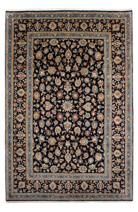 Tapis persan - Classique - 296 x 193 cm - bleu foncé