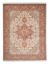 Täbriz - 50 Raj Teppich 152x205cm - Perserteppich - beige - Rechteckig / Beige / 152 x 205 cm Rechteckig