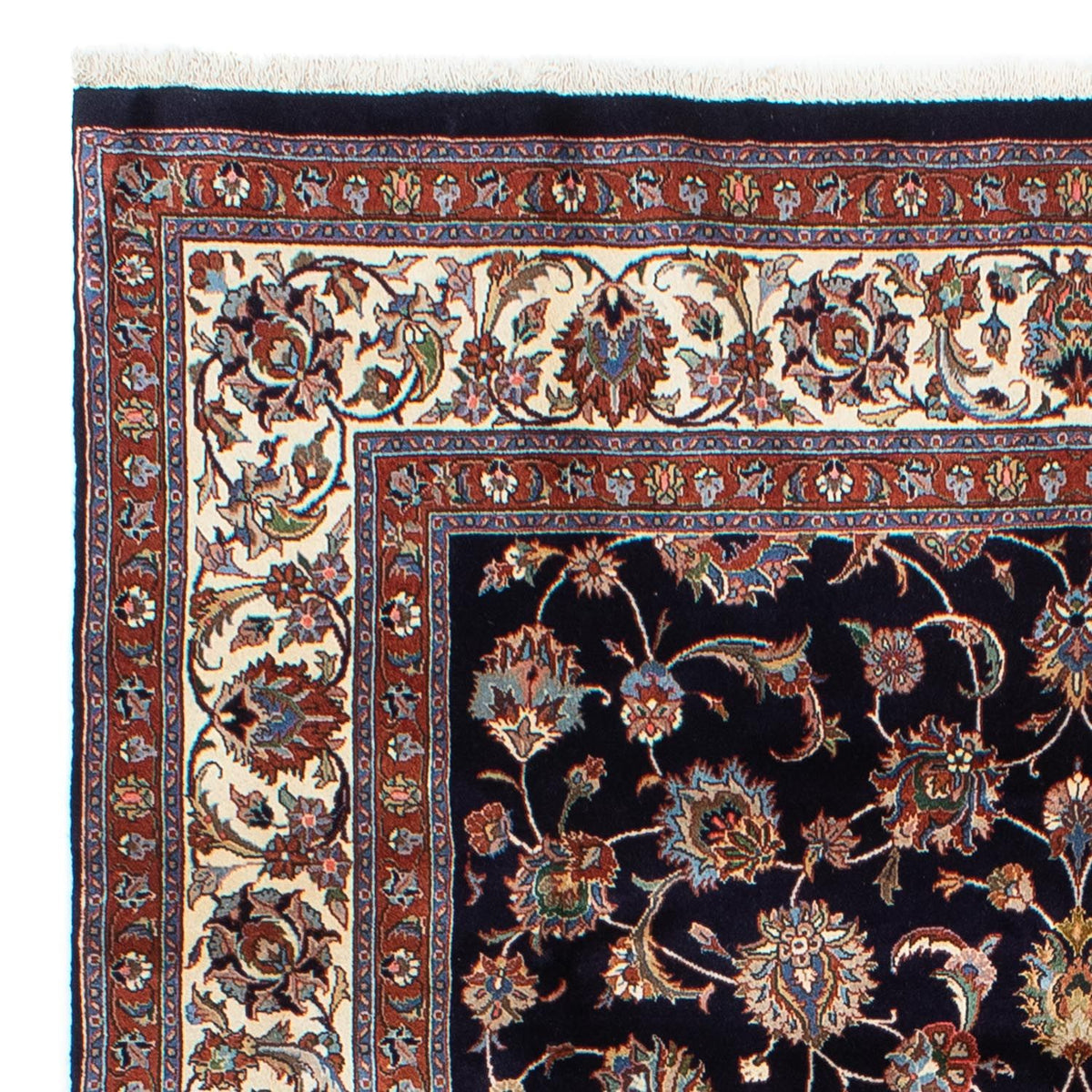Kaschmar Teppich 190x290cm - Perserteppich - schwarz