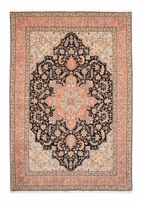 Tapis persan - Tabriz - Royal - 311 x 204 cm - bleu foncé