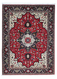 Tapis persan - Tabriz - Royal - 212 x 154 cm - rouge foncé