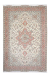 Tapis de Tabriz - 50 rangs Tapis 206x310cm - Tapis persan - beige - Rectangle / Beige / 206 x 310 cm Rectangle