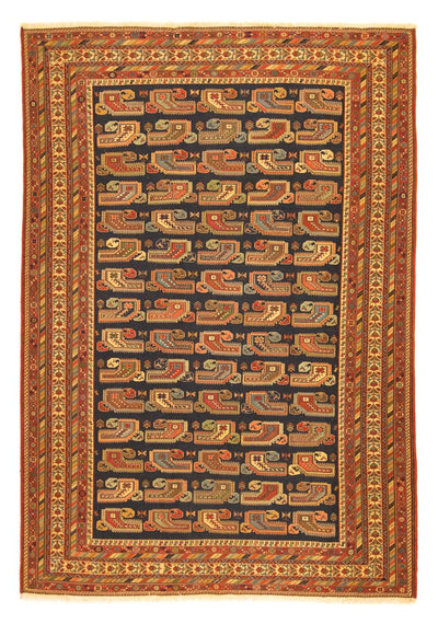 Kelim Teppich - Oriental 194 x 283 cm - dunkelblau