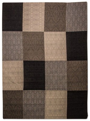 Patchwork Teppich 340 x 240 cm Wohnzimmer Teppich