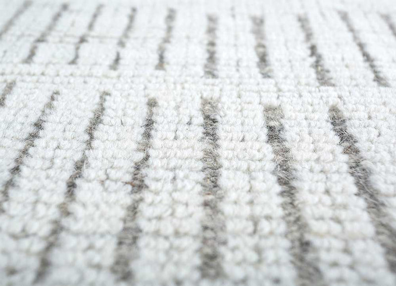 Wollteppich quadratisch  - 75 x 75 cm - creme