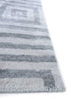 Viskose Teppich quadratisch  - 345 x 345 cm - silber