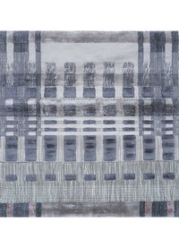 Tapis en viscose carré  - 90 x 90 cm - multicolore