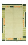 Tapis Népalais 120x180cm - Tapis en laine - vert clair - Rectangle / Vert clair / 120 x 180 cm Rectangle