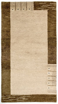 Tapis Gabbeh - Indus - 165 x 90 cm - beige
