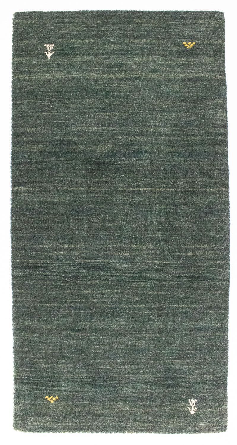 Gabbeh Teppich - Softy 120 x 70 cm - grün