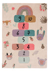 Campana Numeri Tappeto da Gioco - Rettangolo / Beige / 120 x 170 cm Rettangolo