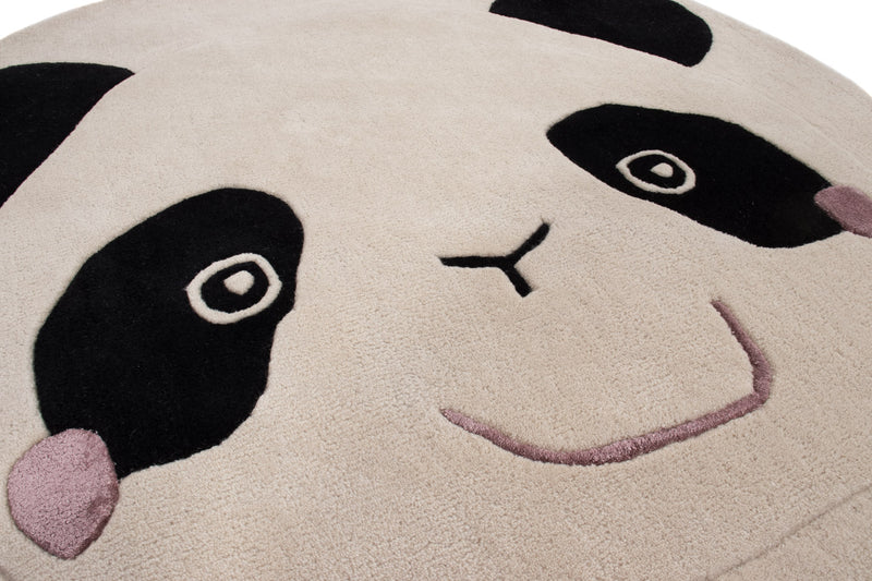 Panda Tappeto per Bambini Rotondo