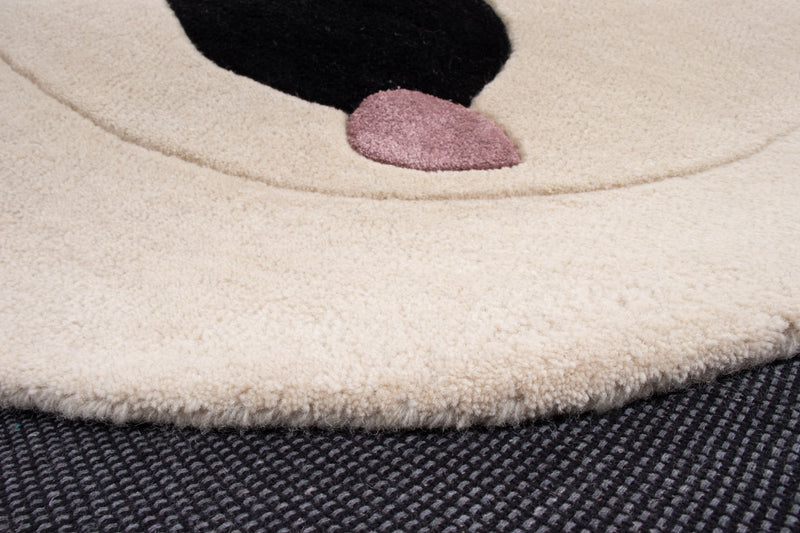 Panda Tappeto per Bambini Rotondo