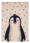 Pingouin Tapis Enfant - Rectangle / Beige / 120 x 170 cm Rectangle
