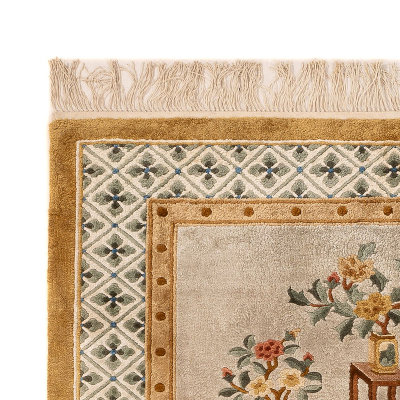 Seidenteppich - China Seide - 154 x 93 cm - dunkelbeige