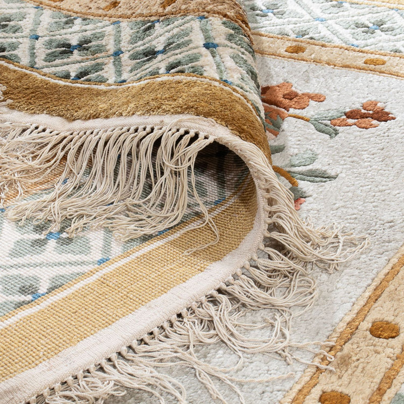 Seidenteppich - China Seide - 154 x 93 cm - dunkelbeige