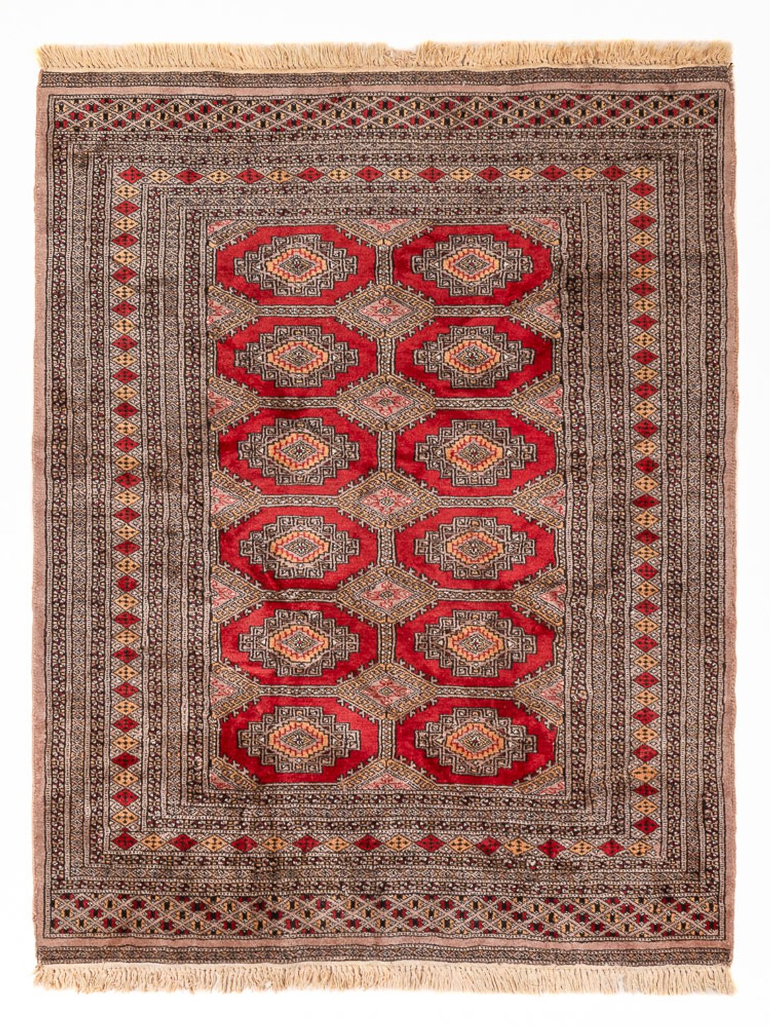 Pakistan Teppich - 165 x 124 cm - dunkelbeige